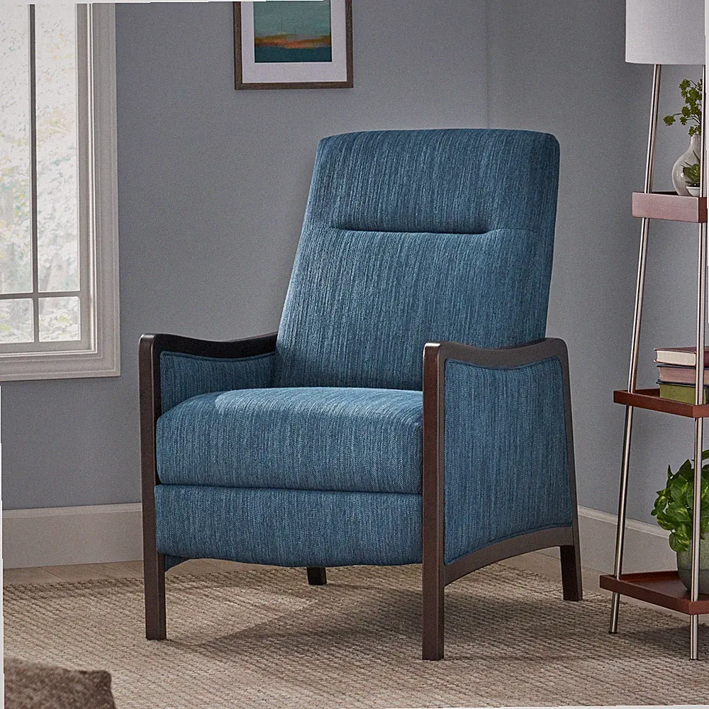 [New]Fabric Recliner Chair Mid-Century Modern Recliner Pushback Single Recl